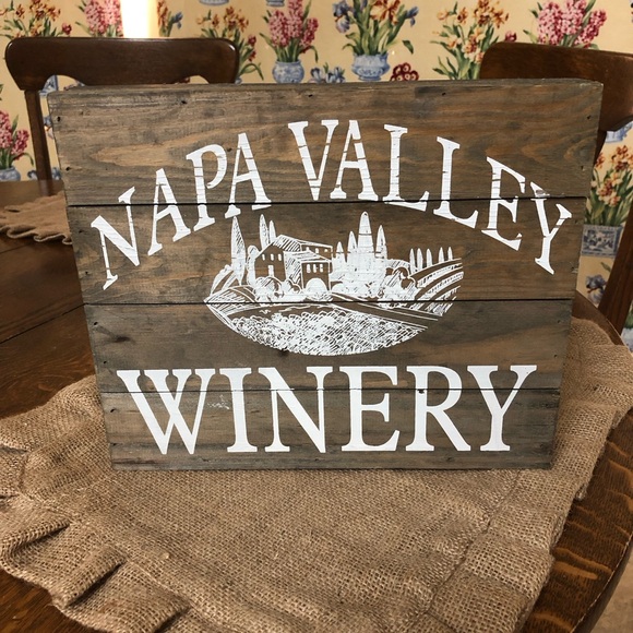 NAPA VALLEY WINERY Quill 🪶 to Paper 📄 by Sixtrees Wooden Sign - Picture 7 of 7